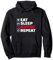 Eat Sleep Bierpong Repeat lustiges Trinkspiel Design Pullover Hoodie