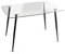 Home Heavenly® - Mesa de Comedor, Mesa de salón Modelo VARSOVIA, con Tapa de Cristal y Patas metálica Roble o Negra 120X80 cm - Varsovia - patanegra