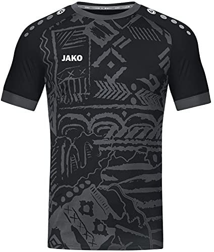 JAKO Herren Jersey Trikot Tropicana, Schwarz/Anthrazit, L EU