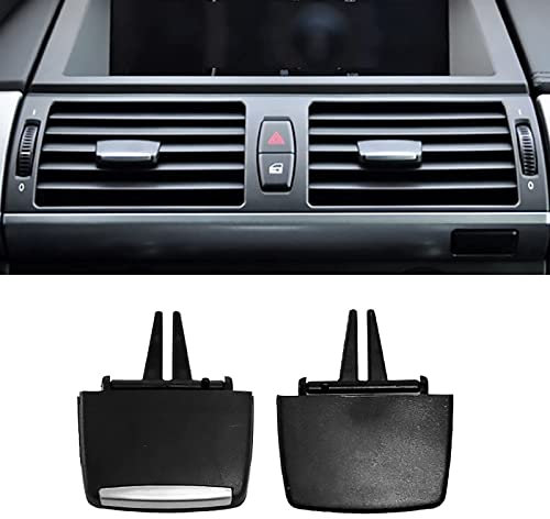 Clips de ventilación de aire Lengüeta para BMW X5 E70 X6 E71 Clips de rejilla de aire Aire acondicionado Salida de ventilación Clip de lengüeta Achter Centro (Parte delantera)