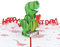 Lovepop® 3D Pop-Up Karte You Make My Heart Saur Valentinstags-Grußkarte humorvolle Liebeskarte mit süßem Dinosaurier | inkl. Umschlag & Versteckfach für Geld & Gutscheine
