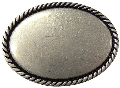 BELTINGER Gürtelschnalle Tracht Klassisch 4,0 cm | Buckle Wechselschließe Gürtelschließe 40mm Massiv | Für die Tracht | Altsilber