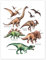 Die Namen der Dinosaurier Poster 70 x 90 cm Wandbilder Wanddeko