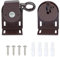 Shade Replacement Parts,Cordless Crank Kit,Roller Shade Mounting Brackets,for Coolaroo Exterior Sun Shades, Outdoor Blinds(Brown,1 Pair)