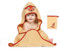 Disney Home Bambi Baby-Kapuzenhandtuch-Set bis 5 Jahre Weich & Saugfähig Oeko-Tex Zertifiziert, 2-teilig, Kapuzenhandtuch 80 x 80 cm, Waschlappen 15 x 20 cm