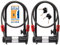 Via Velo 2 Bike Lock Set Same Key System 4 Keyed Alike with 2 Cables | 11 Bicycle U Lock Shackle, Bike Lock for Road Bike Mountain Bike Electric Bike Folding Bike