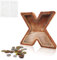 MEDOYOH Groß X Spardose Holz Buchstabe, 23CM/9IN Buchstaben Spardose Holz Alphabet Sparbox Münzen Sparschwein Hochzeit für Erwachsene Kinder Geburtstagsgeschenk