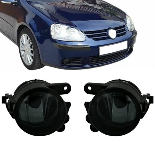 DM Autoteile 3132 Nebelscheinwerfer Set Smoke Rauchglas kompatibel für alle VW Golf 5 V Serien Stoßstangen