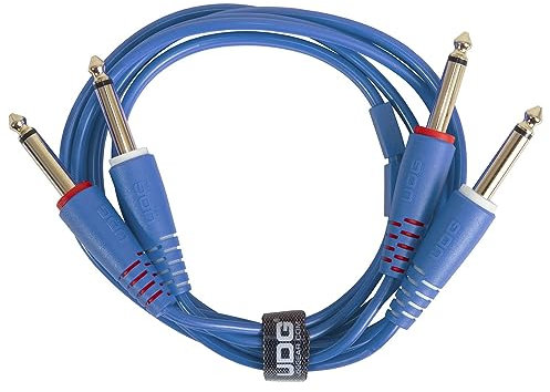 UDG - Cable de audio (conector jack de 1/4, conector jack de 1/4, 1,5 m), color azul