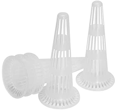 EATAKWARD Kunststoff-Blumentopf-Loch, Netz-Pad, kegelförmig, Pflanzenboden, zur Vermeidung von Bodenverlust, transparent, 5 Stück