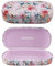molshine Custodia rigida per occhiali da sole,custodia per occhiali classica grande per donna uomo,occhiali da sole(Fiore Rosa)