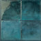 Smart Tiles Klebefliesen Küche und Bad – Zellige Blau, Fliesenaufkleber 3D, Küchenrückwand Selbstklebend, Wandpaneele, 5 Fliesen (22.86x22.86 cm), Einfach zu Montieren, Wasserfest, Made in Kanada