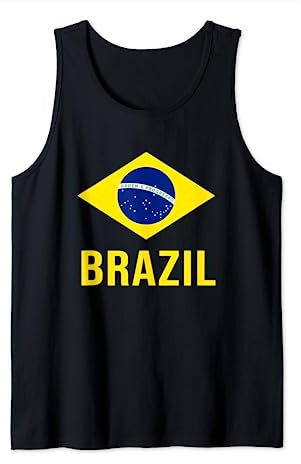 Brazil Soccer Football Brazilian flag Tank Top