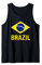 Brazil Soccer Football Brazilian flag Tank Top