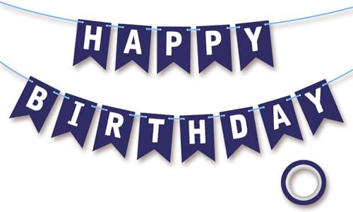 Koliphy Happy Birthday Girlande, Saphir Geburtstagsdeko, Geburtstag Banner Deko für alle Altersgruppen