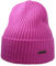 MELEGARI Mütze Beanie Cortina | Wolle und Kaschmir | Made in Italy | Unisex, Dunkelrosa, Taglia unica-XL