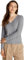 Tommy Hilfiger Damen Pullover Jersey Stitch V-Neck Strickpullover, Grau (Mid Grey Heather), L
