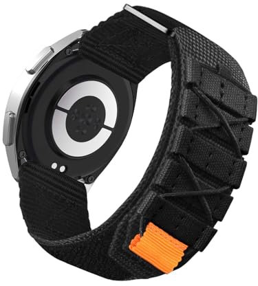 LXURY Sport Nylon Armbänder für Xiaomi Mi Watch S3 Armband, mit Einstellbar Schnalle Robustes Stoff Loop Ersatzarmband für Herren Damen Kompatibel mit Xiaomi Mi Watch S3 Uhrenarmband (Schwarz)