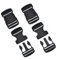 SHENSAIGO 4 Stück 38mm Steckschnalle, Kunststoff Schnellverschluss-Schnallen, Verstellbare Rucksackschnalle, Klickverschluss Schnellverschluss für Rucksack Reparatur Hundehalsband DIY Handwerk
