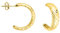 SOFIA MILANI - Damen Ohrringe 925 Silber - vergoldet/golden - Croissant Ohrstecker - E2713
