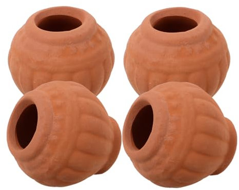 BESPORTBLE Lot De 4 Mini Pots en Terre Cuite pour Décoration De Maison Et De Bureau