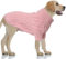 LiebeDD Hundepullover Grosse Hunde - Winter Warm Hundepulli mit Beinen Solide Klassisch Hunde Strick Pullover Hunde Pullis für Große Hunde Labrador Weimaraner, Dog Sweater (Rosa 3XL)