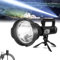 MS32 Flashlight 200000 Lumens,Rechargeable Spotlight Flashlight,Worlds Brightest Flashlight,4 Modes Ip44 Waterproof Handheld Flash Light with Tripod and USB Output for Emergencies, Camping, Hiking