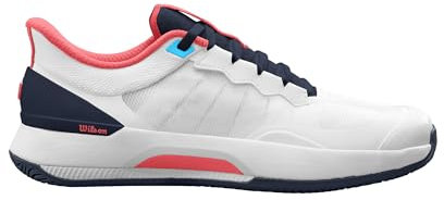 Wilson Intrigue Tour Tennis-Sneaker für Damen, Weiß/Marineblau Blazer/Dubarry, 38 EU