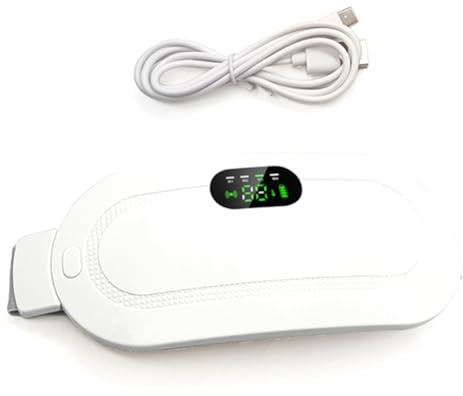Qerwsdty Menstruations-Heizkissen, Bauchmassagegerät, Smart Warm Palace Gürtel, Taillenvibrationsmassagegerät für Krämpfe, B