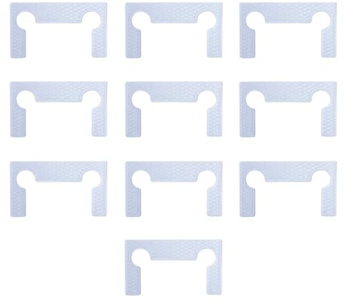 Gasket Replacement Kit for Hinges, 10Pcs Shower Glass Doors Hinge Gaskets Anti-Slip Rubber Washer for Bathroom Clamp - Clear