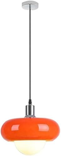 WACEH Chandelier Lustre Moderne Suspension en Verre Rouge Pendant Lamp