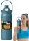 Botella de agua para deportes genérica, botella térmica, acero inoxidable Waterbottle, 1500 ml capacidad, asa aislada, ideal para viajes Athletic Hydration, 25,9 cm