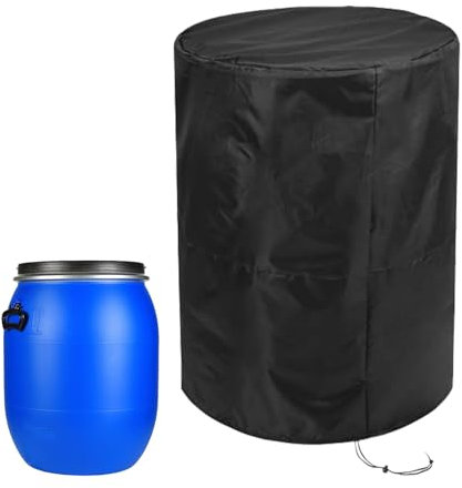 wasserdichte Fassabdeckung, Abdeckung Regentonne Rund, Regentonnenabdeckung, Oxford Vollständige Abdeckplane, Regen-Schnee-Eimer-Abdeckung Mit Kordelzug Für Garten, Bauernhof-Fass