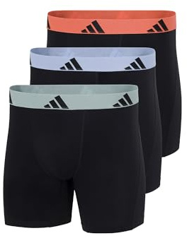 adidas Herren Boxer Brief (3 Pack) - Active Flex Cotton - Boxershorts - Bequeme Unterwäsche