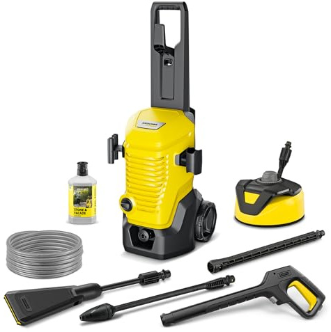 Kärcher K 4 WCM Flex eco!Booster Home High-Pressure Washer, max. 130 bar | Flow rate: 420 l/h, coverage: 30 m²/h, weight: 11.5 kg, extra flexible high-pressure hose, eco!Booster & Home Kit