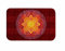 A.Monamour Badematten Badteppiche Badvorleger Rote Blumen Geometrische Tätowierung Indische Mandala Böhmische Hippie Druck Flanell Bad Matten Bereich Teppiche Yoga Boden Teppich 40X120Cm / 16 X48