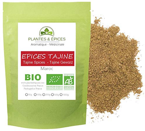 Mélange de 6 Épices du Maroc pour Tajine 100% Naturel - Sachet Fraîcheur Refermable (100g)