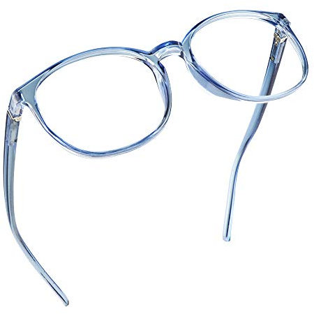 LifeArt Blue Light Blocking Brille, Anti Eyestrain, Computer Lesebrille, TV Brille für Frauen Männer(Hellblau,1.75 Vergrößerung)
