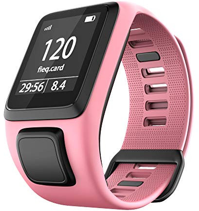Shieranlee Sport Bracelet pour Tomtom Watch, Silicone Respirant Bracelet avec goupille à libération Rapide Compatible pour Tomtom Runner 2/ Runner 3/ Spark/Golfer 2 Sports GPS Running Smartwatch