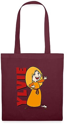 Spreadshirt Wickie Und Die Starken Männer Ylvie Stoffbeutel, One size, Burgunderrot