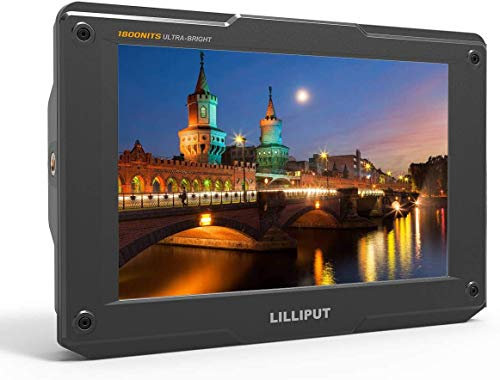 LILLIPUT H7 H7S 7 1920 x 1200 4K 1800cd/m2 3D-LUT HDMI Broadcast Monitor pour entrée sortie caméscope DSLR pour A7 A7R A7S III IV A9 GH5s BMPCC 4K /6K (batterie non incluse) (H7)