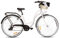 Goetze Mood Damenfahrrad 28 Zoll – Citybike mit 18 Zoll Aluminiumrahmen, 7-Gang Kettenschaltung, LED Licht, V-Brake Bremsen, Tiefeinstieg, Gepäckträger, Komfortsattel, Schutzbleche, Korb mit Einsatz