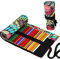 Leinwand Pencil Wrap, Ouceanwin 72 Löcher Leinwand Stifterolle Pencil Wrap Roll up Holder, Tragbar Tasche Federmappe Schlamperrolle Reise Stiftehalter Mäppchen Bleistiftkasten für Künstler Schule Büro