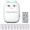 Pocket Thermodrucker, Mini Wireless Instant Taschendrucker, Tragbarer Handy Bluetooth Mobiler Drucker mit 10 Rollen Thermopapier für Studenten, Büroangestellte (Blau)