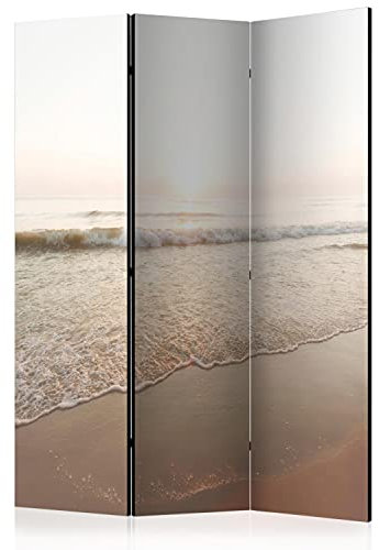 murando Raumteiler Foto Paravent Landschaft 135x172 cm beidseitig auf Vlies-Leinwand Bedruckt Trennwand Spanische Wand Sichtschutz Raumtrenner Design Meer Strand Sommer Sonne c-B-0080-z-b