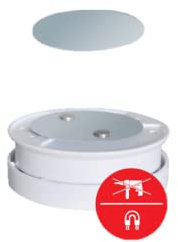 CHACON Fixation magnétique pour détecteur de fumée 34270 Gris