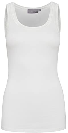 fransa FRZulu Damen Top Kurzarm Shirt Basic Tanktop mit Rundhalsausschnitt ärmellos mit Stretch Regular Fit