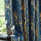 Fmfunctex Navy Gold Blackout Curtains for Living Room 90 inch Drop Eyelet Curtains for Bedroom Tree Branch Foil Thermal Insulated Window Curtain Panels 2 Panels