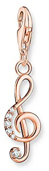 THOMAS SABO Charm-Anhänger Notenschlüssel Roségoldfarben 1899-416-14