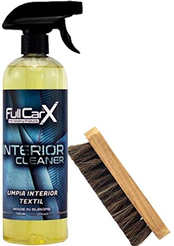 AutoFullCar - Pack Limpia Tapicería Textil FullCarX 750ml. + Esponja Limpieza - Limpieza de Coche, Asientos, Alfombrillas, etc - Pack Válido para El Hogar